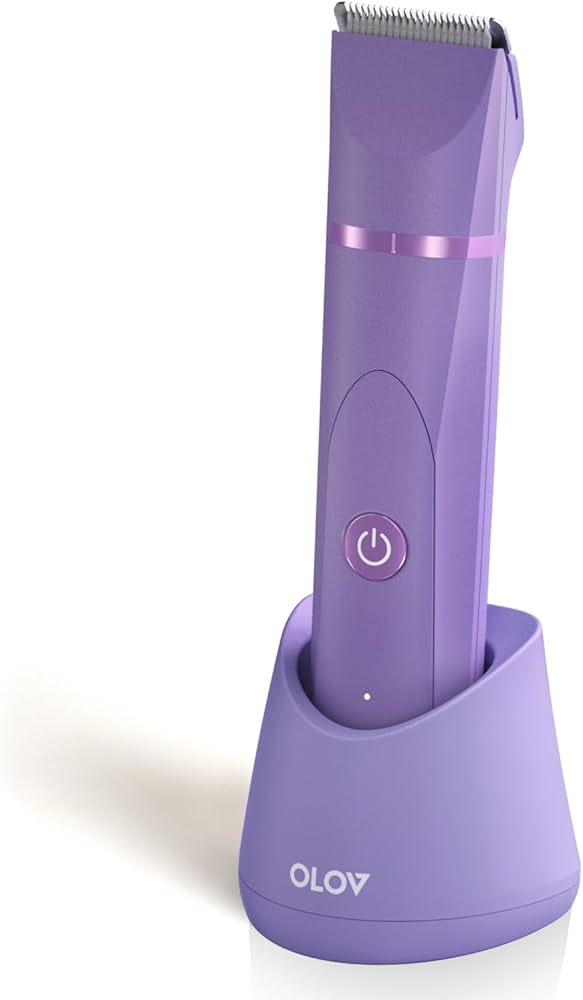 Electric Body Hair Trimmer – Purple Edition (Waterproof, USB Recharge, Full-Body Grooming)