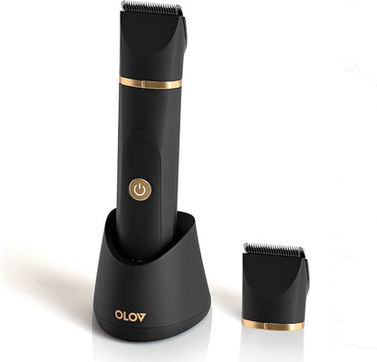 OLOV Electric Body Hair Trimmer – Waterproof Full-Body Groomer for Men (Ceramic Blades, USB Dock, Wet/Dry)