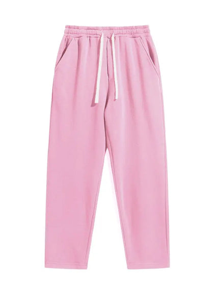 Men's Regular Fit Solid Drawstring Waist Sweatpants,Casual Pocket Design Pants for Fall & Winter, Men's Trousers for Daily Wear, Athleisure Pants